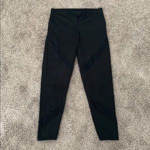 Black Leggings with Mesh Detail - Aerie